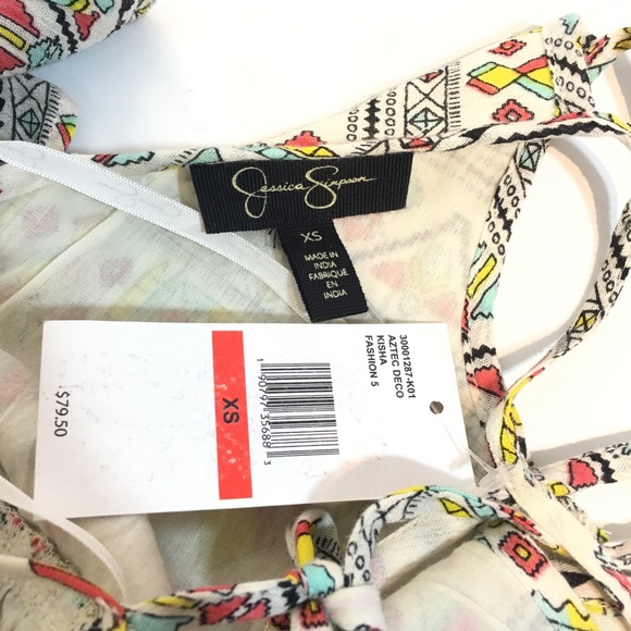 Jessica Simpson Aztec Art Deco Kisha Dress NWT - Picture 8 of 8